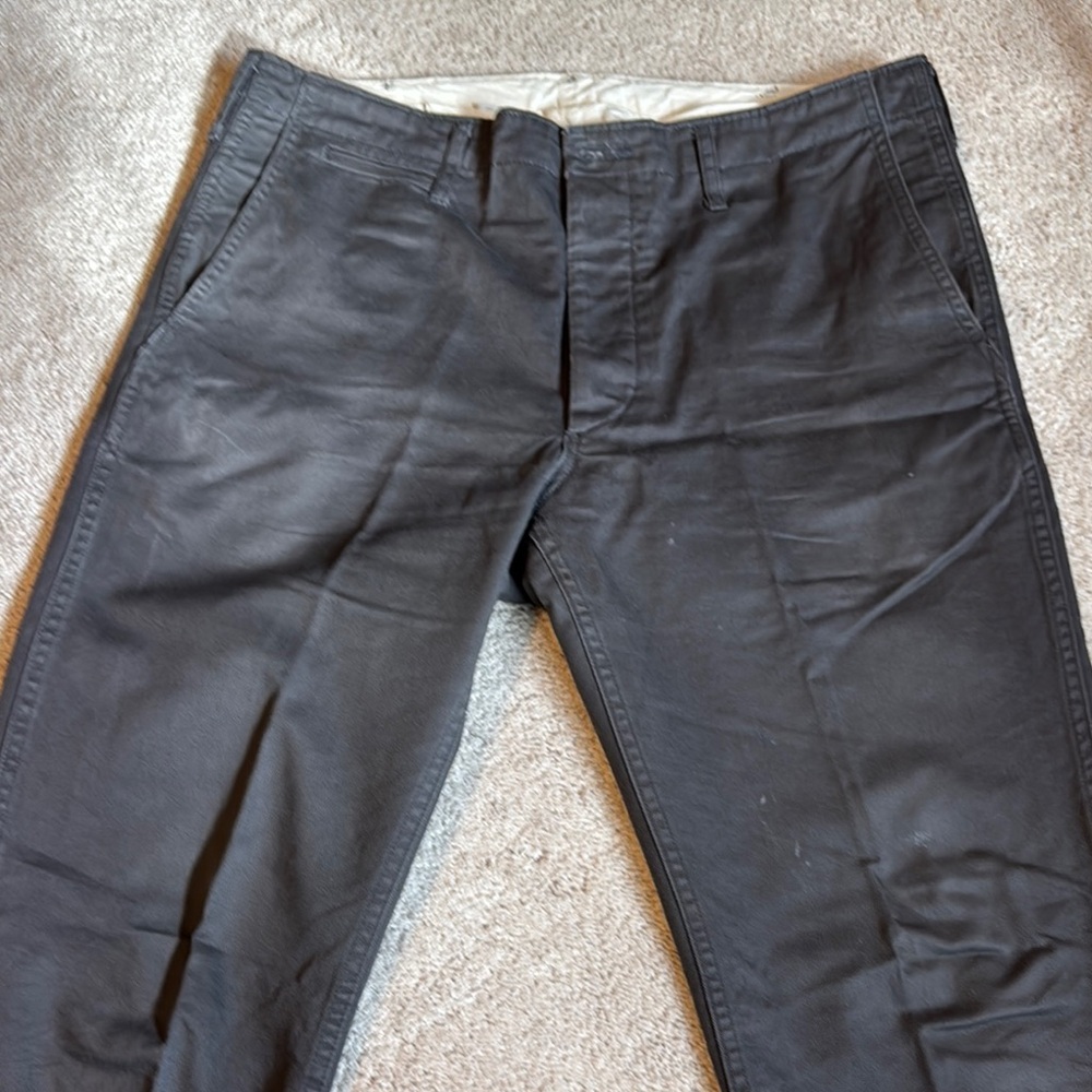 Gray Chinos with Straight Leg Design